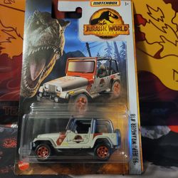 2023 Matchbox Jurassic World Dominion '93 JEEP WRANGLER #18 Gray