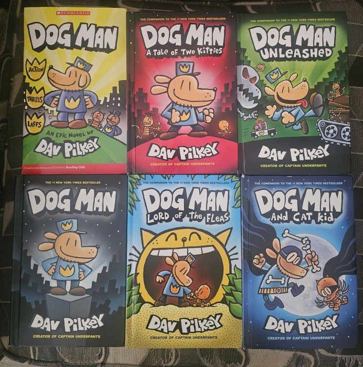 Dog man books, all for 15 bucks