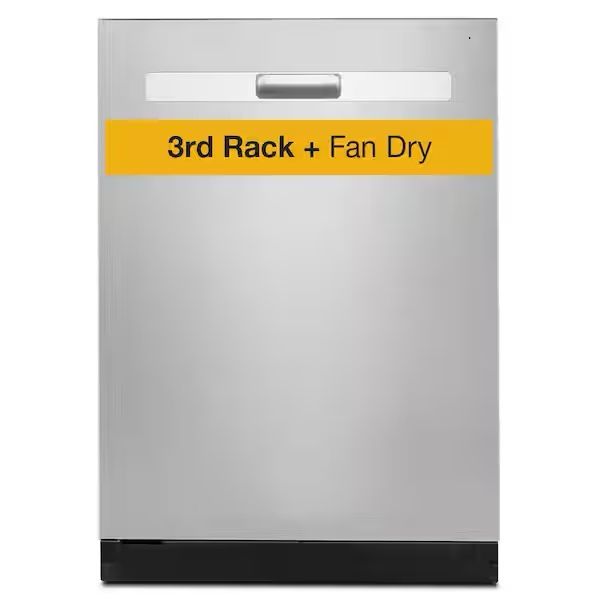 Whirlpool 24 in. Stainless Steel Top Control Dishwasher with 3rd Rack