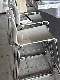 Modern White Bar Stool