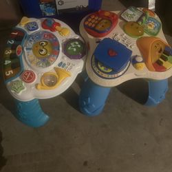 Activity Toy Table,  2 wheel Carryon Luggage, CD Tower, Mini Exercise Pedal Bike, pumpkins w/ Basket, side table,  jewelry box, TX  