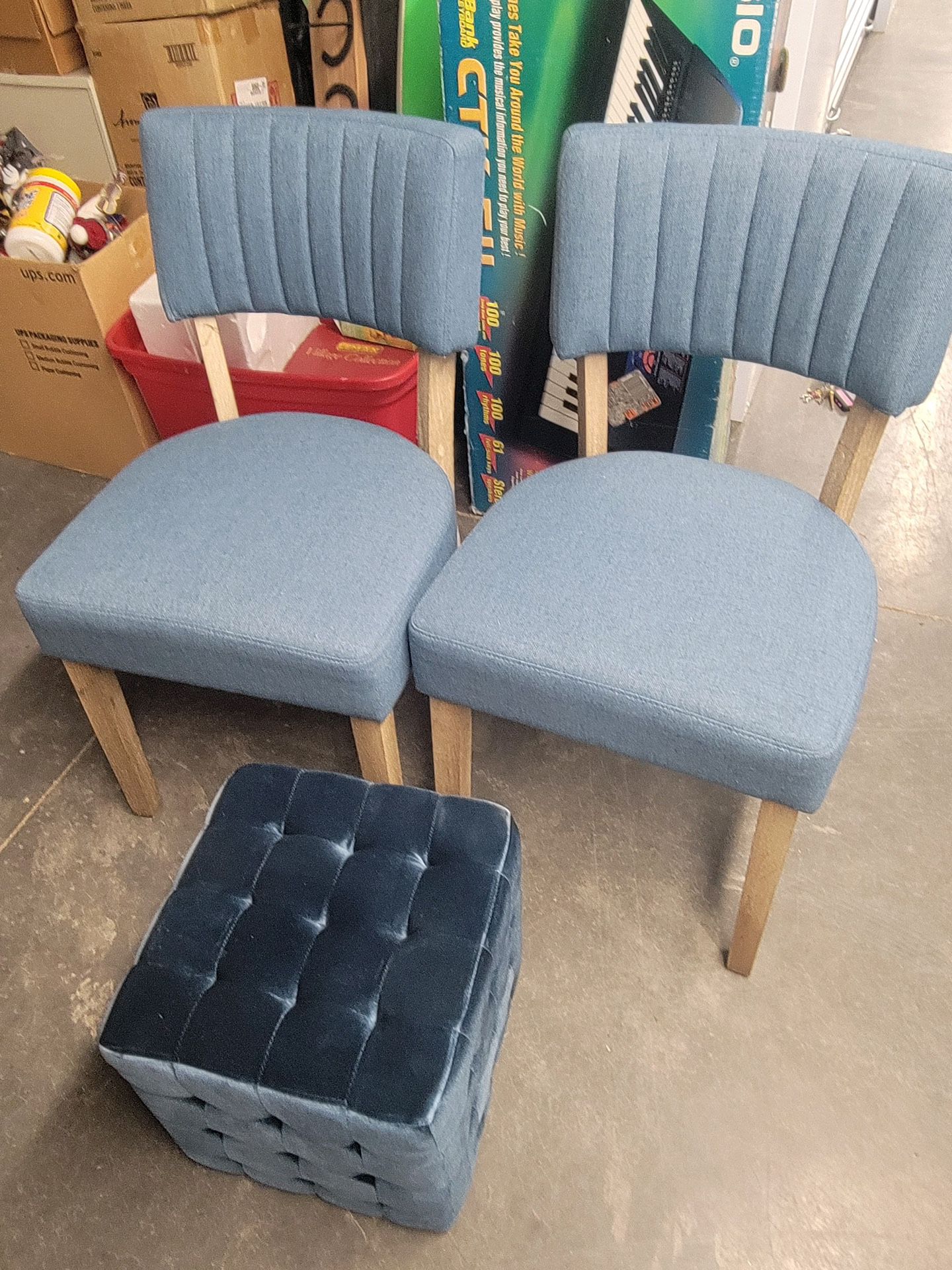 Casual Contemporary Chairs - Blue  
