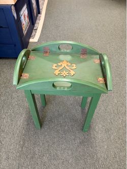 Vintage Folding Butler’s Tray Table | Farmhouse Accent Table |