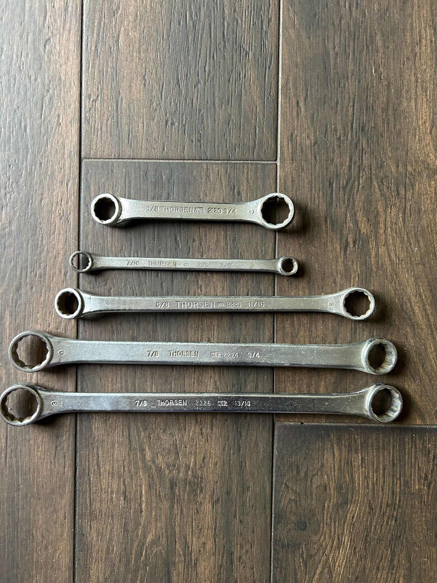 Vintage Thorsen Box End Wrenches