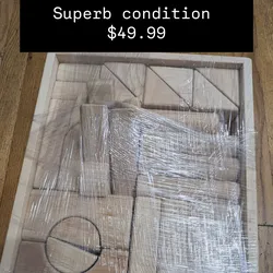 Melissa and Doug unit blocks wooden wood