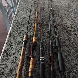 5 Vintage Berkley Fishing Rods