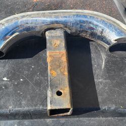 Trailer hitch bumper step