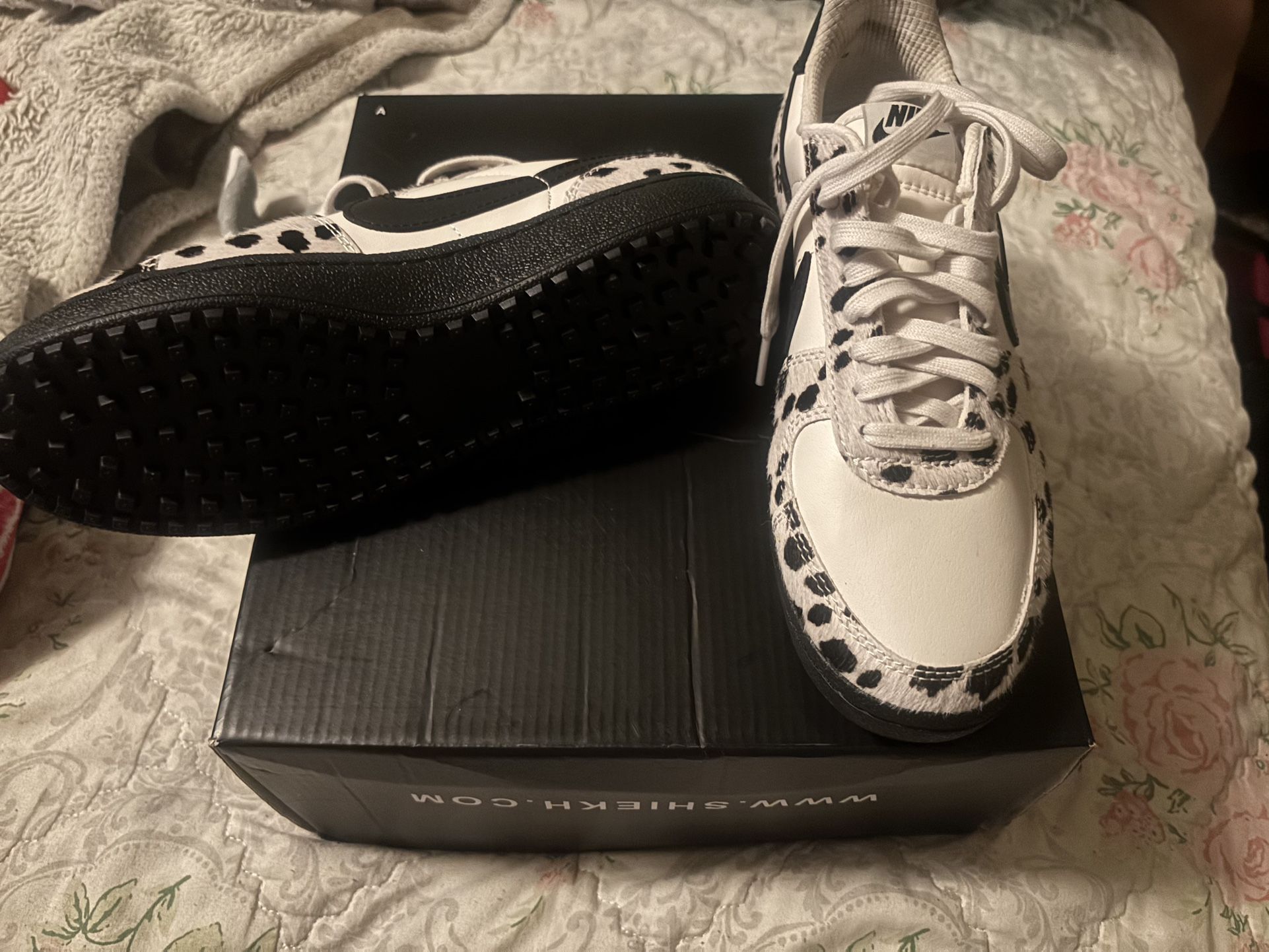 Cow Print Nike 82s