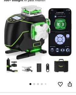 Huepar S04CG - 4D 16 Lines Osram Self-Leveling LCD Screen Laser Level