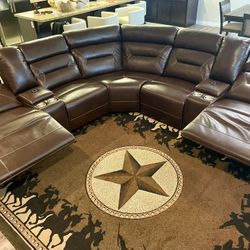 -Power Reclining Sectional Sofa-