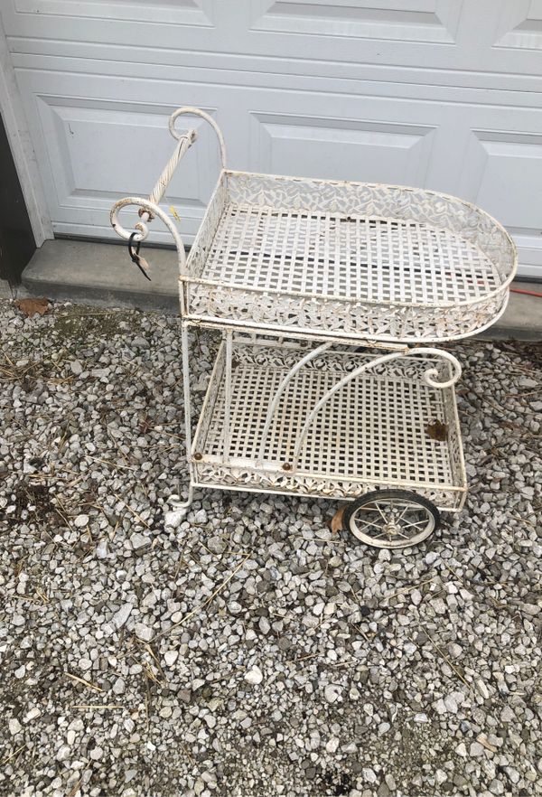 Vintage Wrought Iron Tea Cart for Sale in Brazil, IN OfferUp