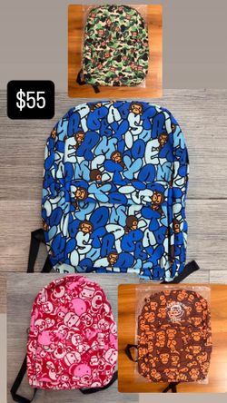 B A P E Backpacks read disc