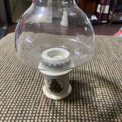 Vintage “Classique” Christmas Tree Hurricane Lamp Candle Holder