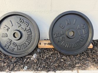 45lbs cast iron plates