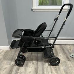 Double Stroller With Back Stand 