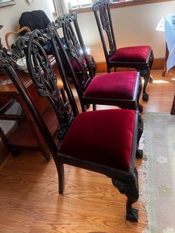 4 chair, rococo style.