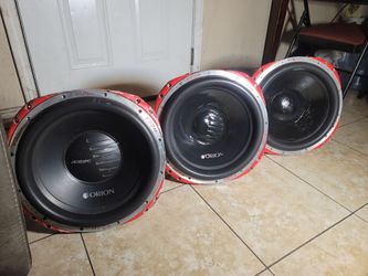 15 Inch ORIONS Subwooders 2500 Watts Rms