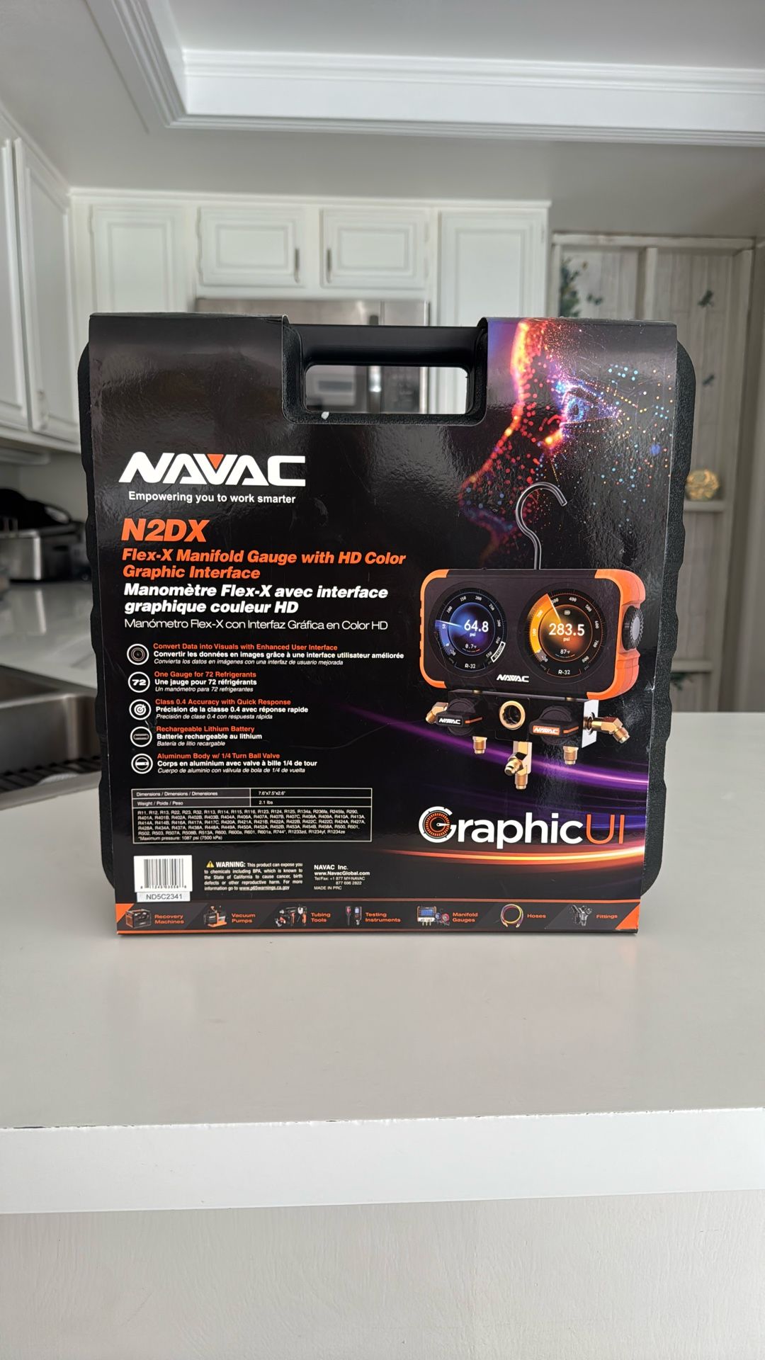 Navac N2DX Manifold And Navac Micron Gauge Brand New Never Opened