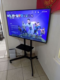 55'' 4K Insignia Fire TV with Rolling Cart