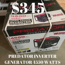 Predator Inverter Generator $349