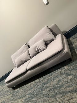 Cool grey colored couch