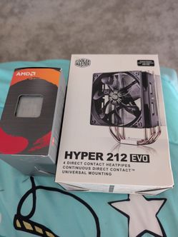 BUNDLE DEAL - AMD 3600 Ryzen 5 CPU AND Cooler Master Hyper 212 EVO CPU Cooler