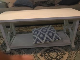 White Farmhouse coffee table and 2 end tables