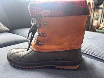 Gap Insulated Plaid-Lined Duck Boots Size 5/6