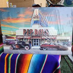 Classic p metal poster