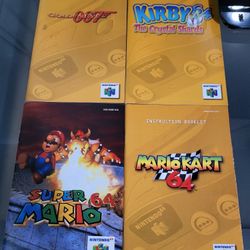 Nintendo 64 Game Manuals N64