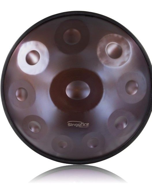 18-Inch Handpan Drum, 9-Notes Handpan Drums for Adults, 440Hz D Minor Kurd Handpan, Soft Handpan Bag, Handpan Mallets, Handpan Stand and Dust-Free Clo