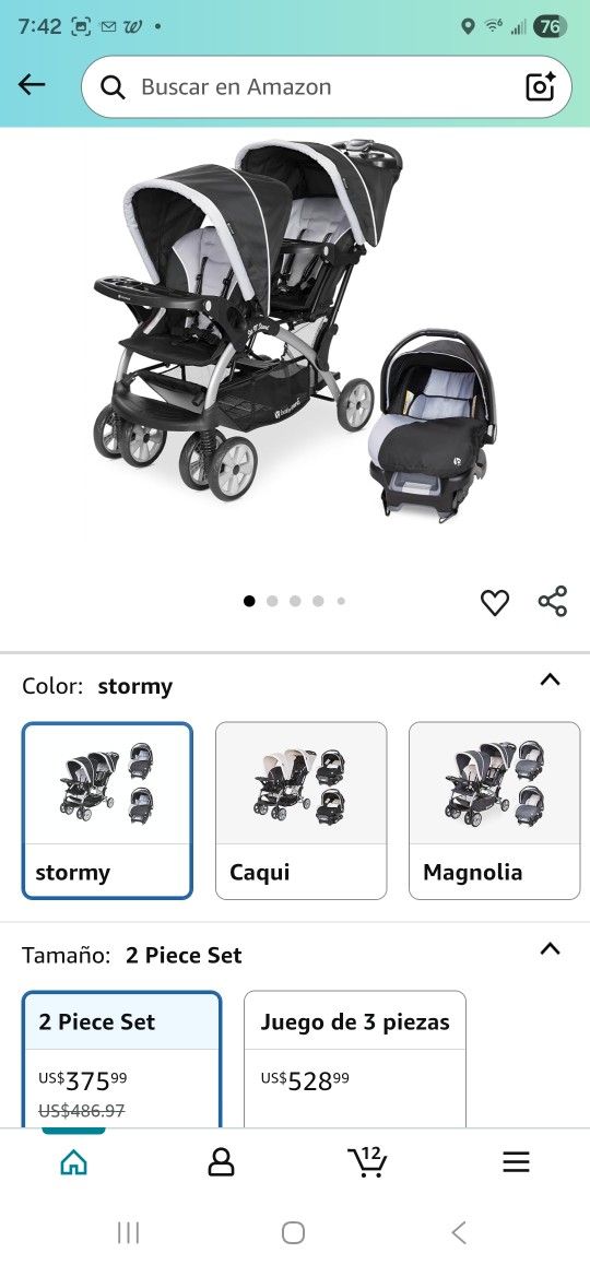 Double Stroller  Baby Trend.    Carreola Doble