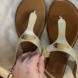Sandalias Doradas Michael Kors 