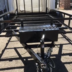Aluminum trailer Battery Tool Box