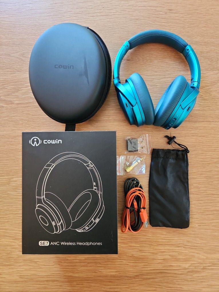 Cowin SE7 Wireless Noise-Canceling Headphones Blue
