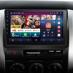 [8core 4+64G] Car Stereo for Toyota Tacoma 2005-2015, Wireless Carplay and Android Auto with 8 Core 4+64G 9 inch Touch Screen,Fit J.B.L/WiFi/Bluetooth