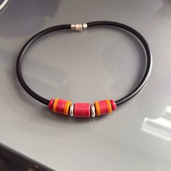 Collar silver 925 / Piedra Coral Rojo 