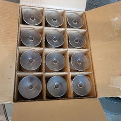 Vintage Dimple Goblet, Color Amber Lustre. In Original Box. Never Used.