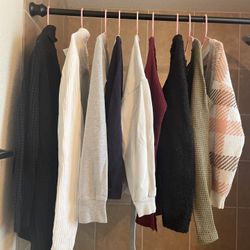 ALL 9pc bundle Women’s MEDIUM Sweaters Excellent Condition 