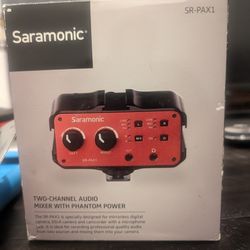 Saramonic SR-PAX1 Two-Channel Audio Mixer, Preamp, Microphone Adapter


