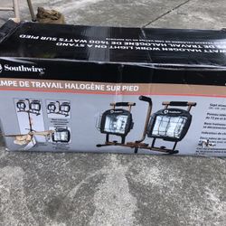 Halogen Work Light On Stand Brand New 