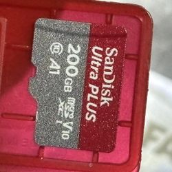 Sandisk Ultra Micro SD Memory Card 200GB for Nintendo Smartphone, camera, Tablet etc 