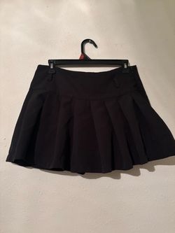 Black Pleated Mini Skirt