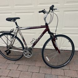 Mens Tall Frame Hybrid Bicycle Trek 7100 Full Suspension 21 Spd Ready To Ride