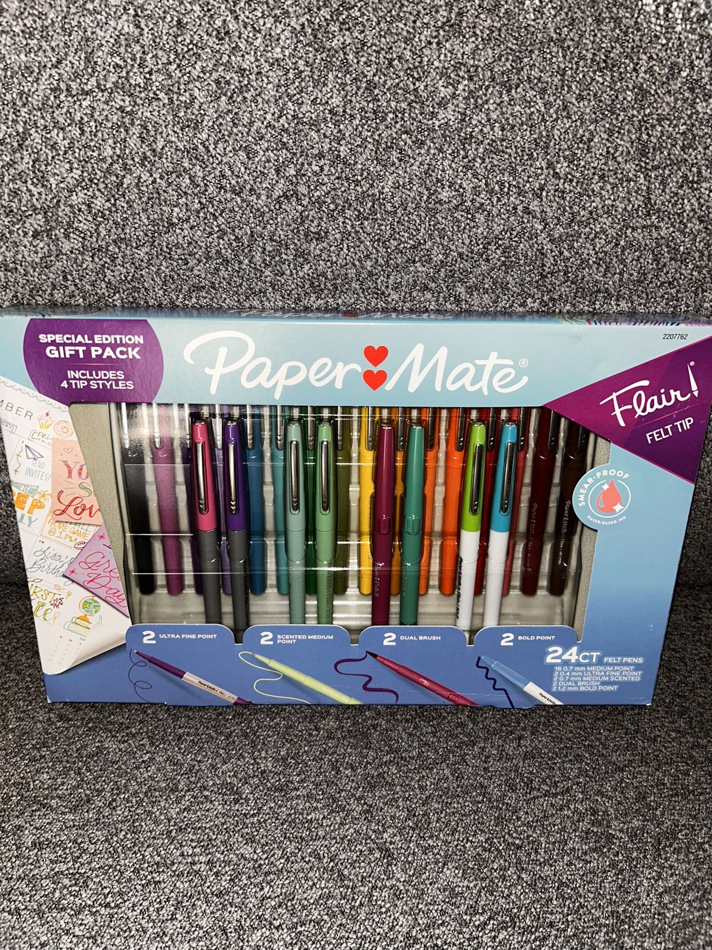 Paper Mate Flair Pens 24 Count/ Ink Gel 18 Count/sharpie S-Gel Pen 18 Count