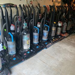Working vacuum cleaners