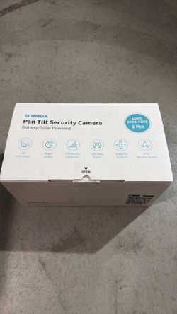 2K Solar Security Cameras Wireless Outdoor, 2 Pack