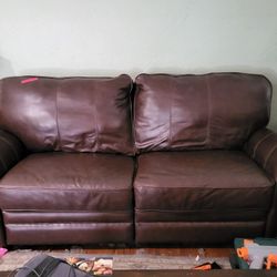 Leather Sofa and Love Seat Couches 