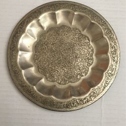 Silver World Gift Plate From India