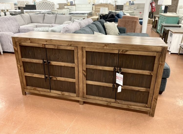 New 80” Console — SOLID WOOD